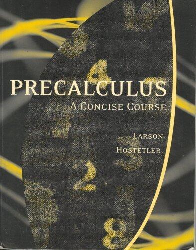 Precalculus, Concise Course