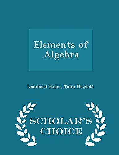 Elements of Algebra