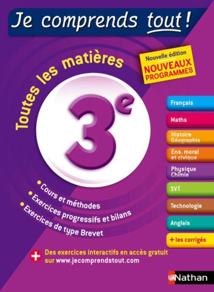 Je comprends tout - Tout en un 3eme