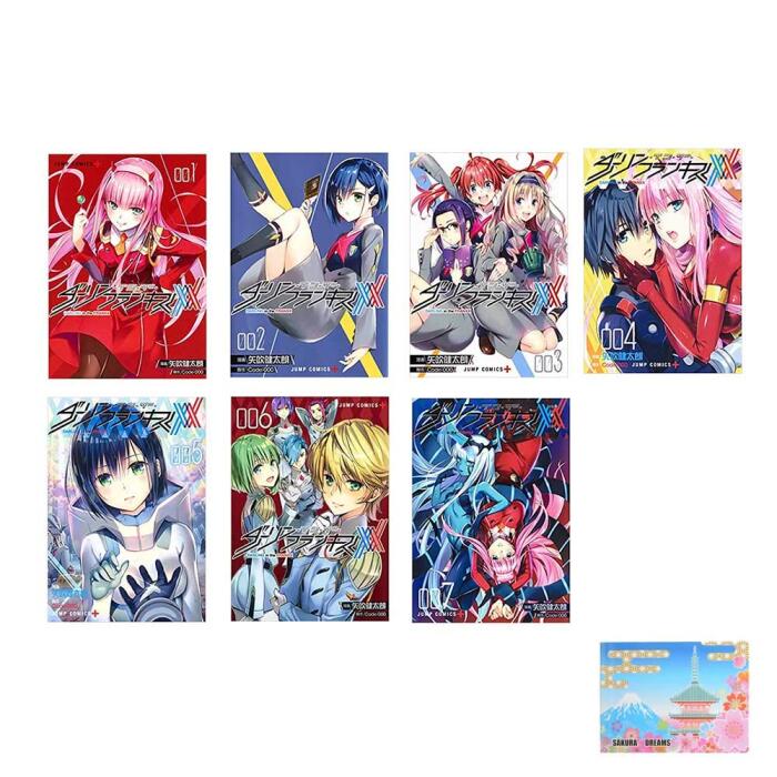 Darling in the Franxx Vol.1 2 3 4 5 6 7 Books Set , Original Sticky