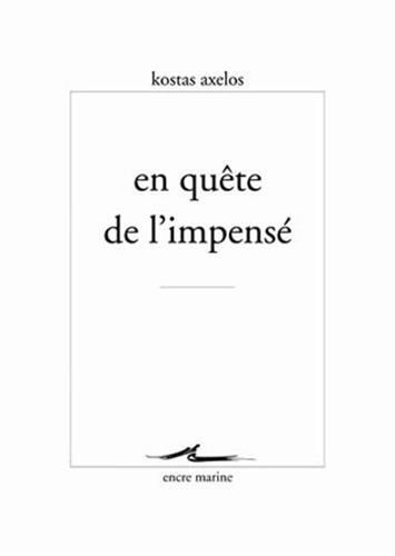 En quête de l'impensé (Encre Marine)