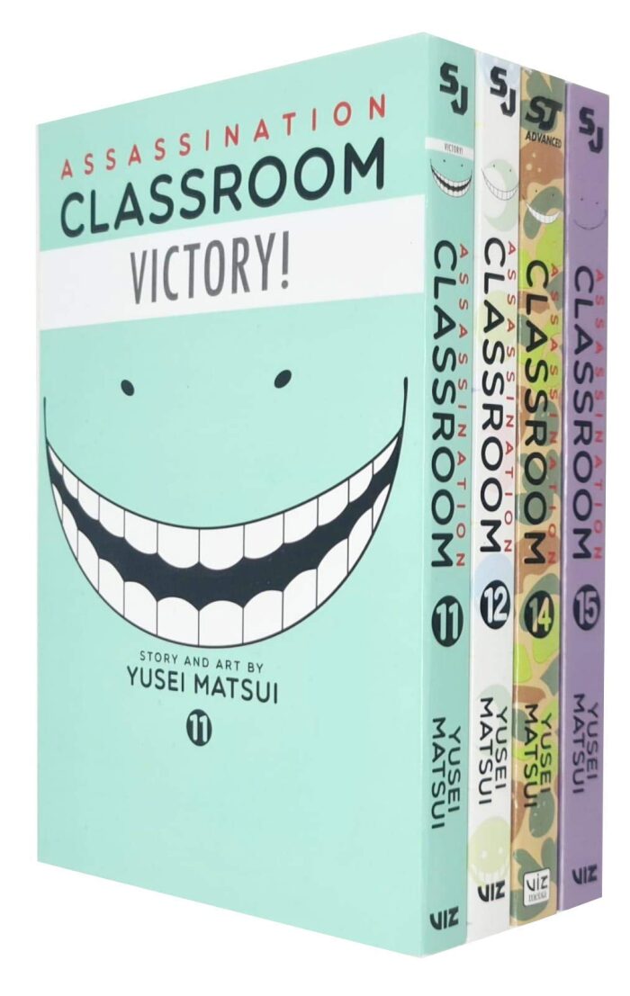 Assassination Classroom Series Vol 11 12 14 15 Collection 4 Books Set By Yusei Matsui