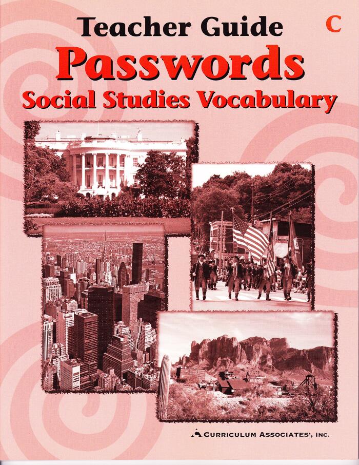 Passwords Social Studies Vocabulary Level C Teacher Guide