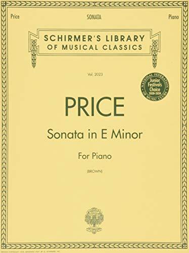 Sonata in E Minor: Schirmer Library of Classics (Volume 2023 Piano Solo)