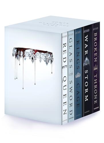 Red Queen 5-Book Paperback Box Set: Red Queen, Glass Sword, King's Cage, War Storm, Broken Throne