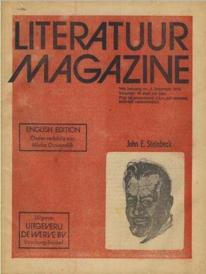 Literatuur magazine nr. 4 Engelse editie John E. Steinbeck