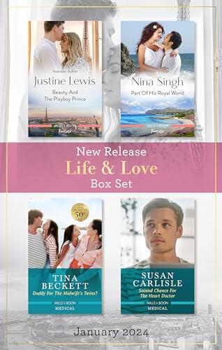 Life & Love New Release Box Set Jan 2024/Beauty And The Playboy Prince/Part Of His Royal World/A Daddy For The Midwife's Twins?/Second Chance For T