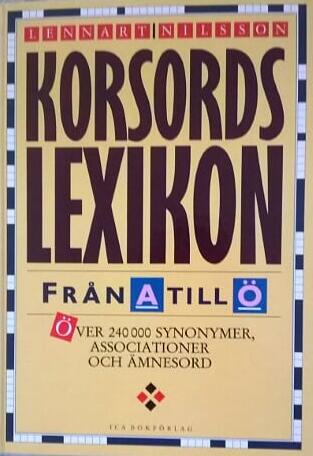 Korsordslexikon från A till Ö