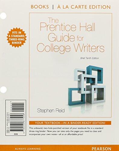 The Prentice Hall Guide for College Writers, Brief Edition [with MyWritingLab & eText Access Code]