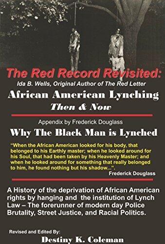 The Red Record Revisited:: African American Lynchings Then & Now