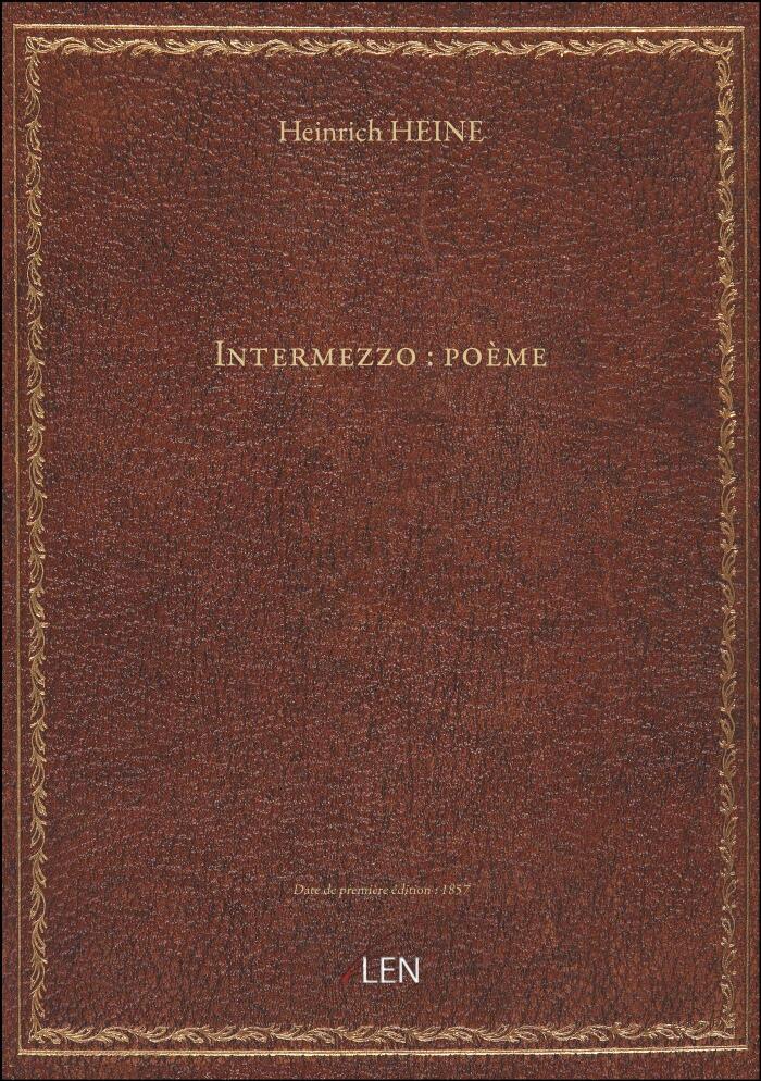 Intermezzo: poème