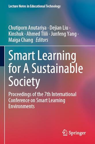Smart Learning for A Sustainable Society: Proceedings of the 7th International Conference on Smart Learning Environments