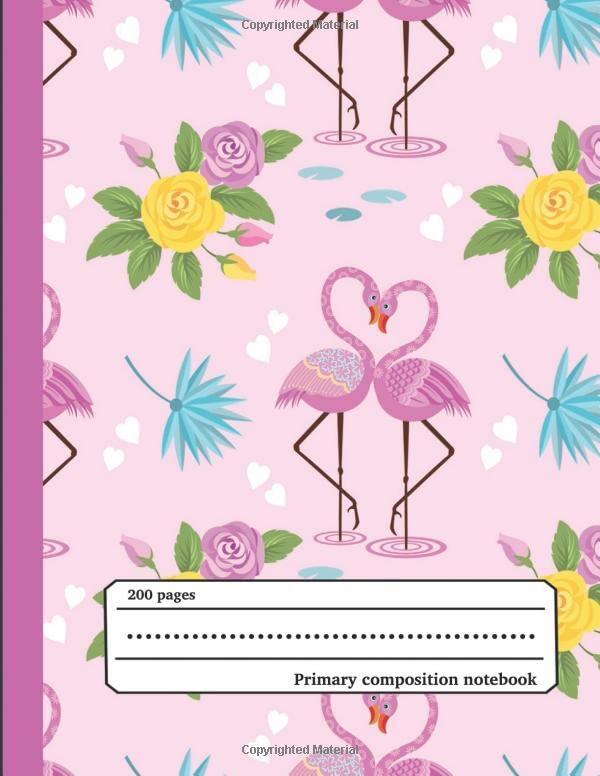 primary composition notebook: 200 pages | Writing notebook; for kindergarten, elementary school, middle school and college students. Gifts for friends, relatives, and neighbors.