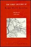 Early Lectures of Ralph Waldo Emerson, Vol. 3, 1838-1842