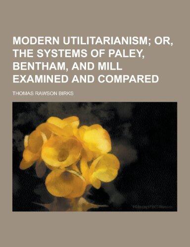 Modern Utilitarianism