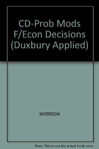 Text-Specific CD-ROM for Probability Models for Economic Decisions