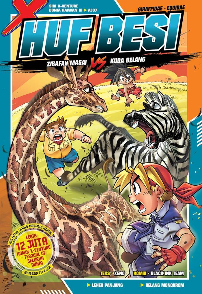 Siri X-VENTURE Dunia Haiwan III 07: Huf Besi [Zirafah Masai vs Kuda Belang]