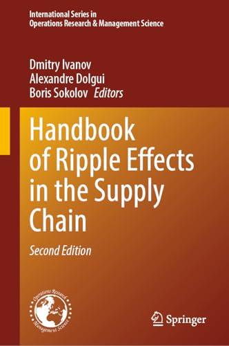 Handbook of Ripple Effects in the Supply Chain