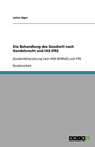 Die Behandlung des Goodwill nach Handelsrecht und IAS-IFRS