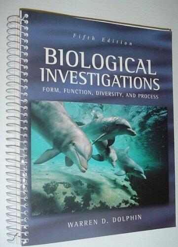 Biological Investigations (Dolphin): Form, Function, Diversity and Process