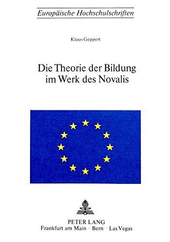 Die Theorie der Bildung im Werk des Novalis