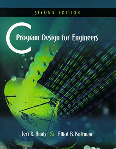 C Program Design for Engineers