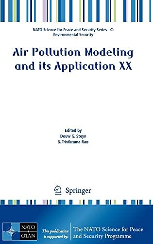 Air Pollution Modeling and its Application XX