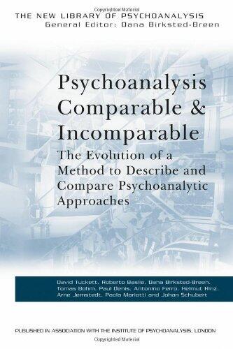 Psychoanalysis: Comparable and Incomparable - The Evolution of a Method to Describe and Compare Psycho