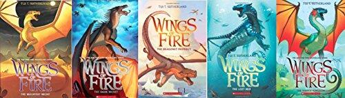 Wings of Fire Set-Books #1-5 [#1: The Dragonet Prophecy, #2: The Lost Heir, #3: The Hidden Kingdom, #4: The Dark Secret, #5: The Brightest Night]