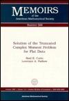 Solution of the Truncated Complex Moment Problem for Flat Data