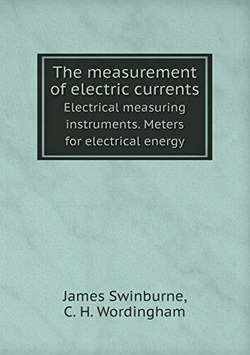 The measurement of electric currents Electrical measuring instruments. Meters for electrical energy