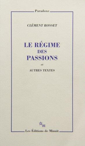Le régime des passions