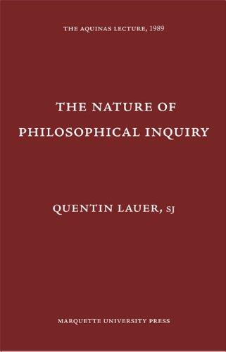 The Nature of Philosophical Inquiry