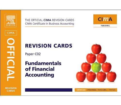 Cima Revision Cards Fundamentals of Financial Accounting