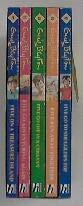 Famous Five Stories: " Five on a Treasure Island " , " Five Go Adventuring Again " , " Five Run Away Together " , " Five Go to Smuggler's Top " , " Five Go Off in a Caravan "