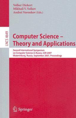 Computer Science - Theory and Applications: Second International Symposium on Computer Science in Russia, CSR 2007, Ekaterinburg, Russia, September ...