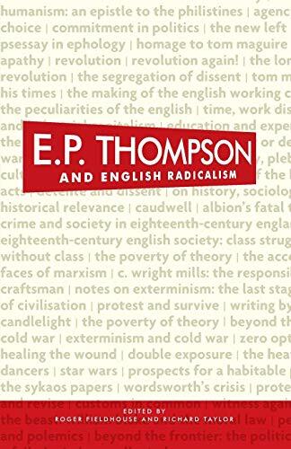 E. P. Thompson and English Radicalism