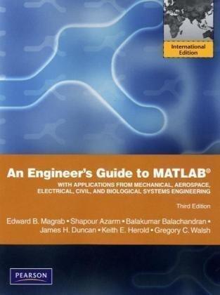 An Engineer's Guide to MATLAB: International Version