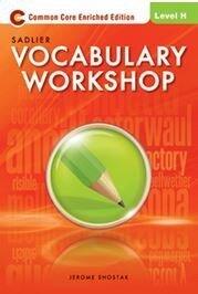Vocabulary Workshop Enriched Edition Level H