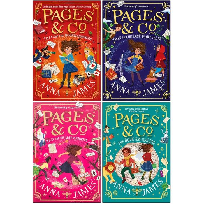 Pages & Co 4 Books Collection Set: The Book Smugglers, Tilly and the Bookwanderers, Tilly and the Map of Stories, Tilly and the Lost Fairytales