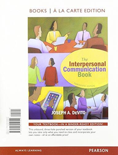 The Interpersonal Communication Book [with MyCommunicationLab & eText Access Code]