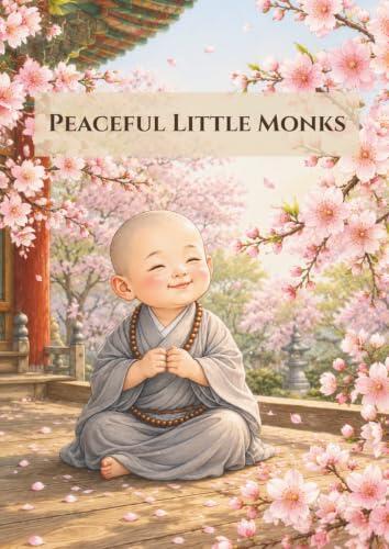 Cute Little Monk Coloring Book: Beauty of Korea Series Vol. 4 - Peaceful & Relaxing Zen Coloring Pages for Mindfulness