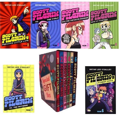 Scott Pilgrim Collection Bryan Lee O'Malley 6 Books Bundle Gift Wrapped Box Set Specially You