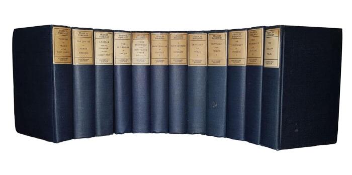 Rare THE WORKS OF FRANCIS PARKMAN Pioneers of France In New World Jesuits In North America La Salle And Discovery Of Great West Old Regime In Canada Count Frontenac And France Half-Century Of Conflict Montcalm And Wolfe Conspiracy Of Pontiac Oregon Trail