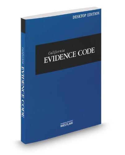 California Evidence Code, 2014 ed.