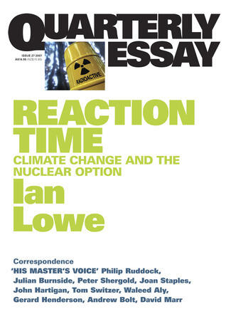Reaction Time: Climate Change and the Nuclear Option