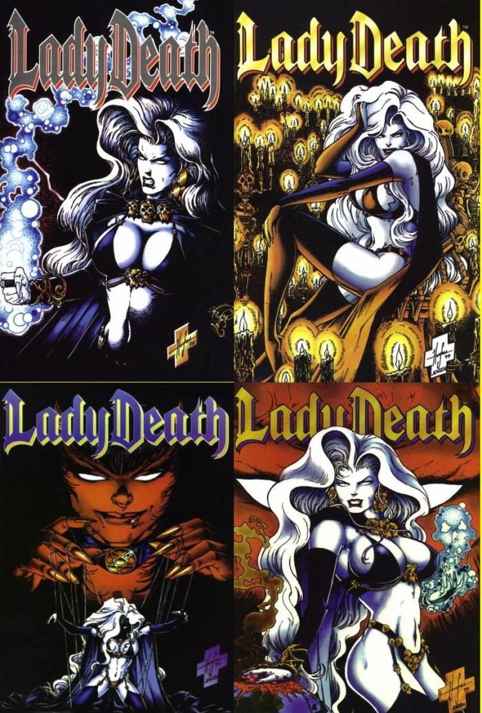 LADY DEATH II BETWEEN HEAVEN & HELL # 1-4 Complete Story (LADY DEATH II BETWEEN HEAVEN & HELL