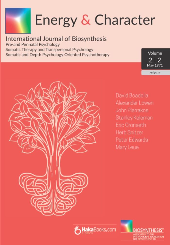 Energy & Character - Volume 2 - N.2: May 1971 - International Journal of Biosynthesis