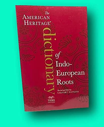 Rare Calvert Watkins 1st edit/1st print American Heritage Dictionary of indo-European Roots 2011 [Paperback] Watkins, Calvert [Paperback] Watkins, Calvert