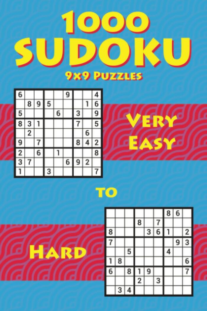 1000 Sudoku 9x9 Puzzles Very Easy to Hard